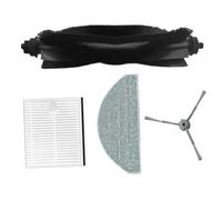 FUBESK Brosse à rouleau de rechange et brosse latérale HG4 pour Pro, comprend 10 filtres et 10 chiffons pour aspirateur Hoover Robot