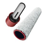FUBESK Brosse rouleau pour MOVA K20 / K20 Pro / K30 et pour pièces d'aspirateur Trouver 20/30 Pro, rouleau de nettoyage de rechange avec brosses latérales en fibre durable