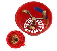 FUBESK Buse rotative haute pression pour pulvérisateur agricole, pompe à piston 2-5 MPa, pulvérisation longue portée en acier inoxydable cuivre avec filetage 14 x 15