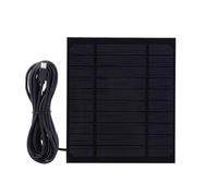 FUBESK Chargeur de panneau solaire monocristallin 35 W 5 V pour téléphones Android et appareils 3-5 V, banque d'alimentation portable pour camping et voyage, noir