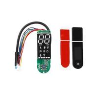 FUBESK Circuit imprimé avec panneau d'affichage numérique pour scooter électrique Xiaomi 1S, en alliage d'aluminium, remplacement du tableau de bord avec indicateur de vitesse de batterie, rouge