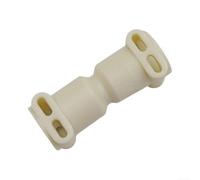 FUBESK Connecteur bidirectionnel robuste pour cafetière en métal | Interface bidirectionnelle, construction en métal et plastique, pour beige ou argent, s'adapte à la plupart des brasseurs