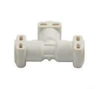 FUBESK Connecteur bidirectionnel robuste pour cafetière en métal (trois | Interface bidirectionnelle, construction en métal et plastique, pour beige ou argent, s'adapte à la plupart des brasseurs