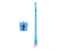 FUBESK Coque en silicone pour maison de chien Bitzee avec cordon - Housse de protection antichoc et anti-poussière - Jouet souple à coque complète - Pochette de transport légère - Rose (bleu)