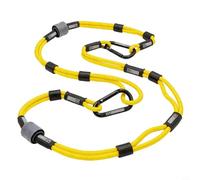 FUBESK Corde d'amarrage marine résistante aux UV de 1,5 m, sangle de bagage élastique avec crochets pour kayak, planche à pagaie, sangle d'arrimage réglable pour camping-car, équipement de moto, rouge