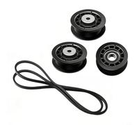 FUBESK Ensemble courroie et poulie de rechange pour tondeuse à gazon LC221A LC356VB J675AWD, comprend 2 x 587973001 1 x 587969201 1 x 580364609