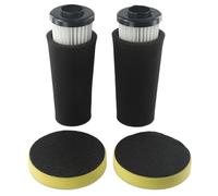 FUBESK Ensemble de filtres pré-moteur et d'admission pour Dirt Devil Endura Ud70167 Ud70185, remplace F112 pour F-97 Ad47936, 2 pour pré-filtres et 2 filtres d'entrée pour aspirateur