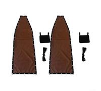 FUBESK Ensemble de pièces de rechange pour chaise suspendue de patio - Comprend un chiffon de rechange, des cordes et des poches latérales, kit de rechange pour balancelle d'extérieur (2 pièces avec