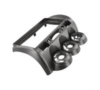 FUBESK Façade d'autoradio 9" pour City 2002-2008 - Kit de façade stéréo LHD/RHD avec harnais - Panneau de tableau de bord en plastique gris (RHD)