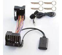 FUBESK Faisceau de câble adaptateur auxiliaire Bluetooth pour voiture avec | Ford 5000CD/6000CD/Sony CD 132, Fiesta Mk6/Focus Mk2/Mondeo Mk3-Mk4, noir, 150 cm