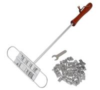 FUBESK Fer à marquer pour barbecue avec 55 lettres interchangeables et chaleur - Poignée en bois pour steaks et hamburgers personnalisés