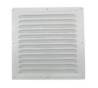 FUBESK Grille d'aération en métal pour grille d'aération - Blanc - 250 x 250 mm