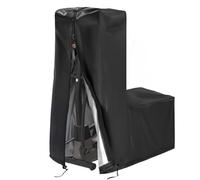 FUBESK Housse imperméable pour machine d'exercice elliptique et tapis de course, tissu Oxford 420D avec cordon de serrage pour usage domestique, noir