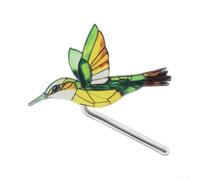 FUBESK Insert décoratif en acrylique pour pot de fleurs en forme d'oiseau et de papillon, style vitrail pour pots de fleurs (B)