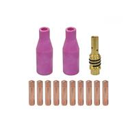 FUBESK Kit d'accessoires de torche de soudage 13 pièces pour 15AK MIG, avec porte-buse à gaz, buses en céramique et embouts de contact 06/08/09/10/12 mm