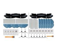 FUBESK Kit d'accessoires pour aspirateurs robots EZVIZ RE4 Plus et RE5 Plus, avec brosse à rouleau principale, filtres, tampons de nettoyage et sacs à poussière jetables, B