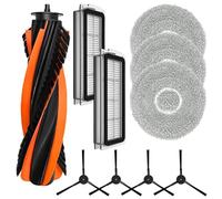 FUBESK Kit d'accessoires pour robot nettoyeur Cecotec Conga X70 avec brosse principale, brosses latérales, filtres à air et serpillères en microfibre