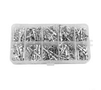 FUBESK Kit de 290 broches de terminal en fil de cuivre étamé 1/1,5/1,8/2,2/2,8 mm pour voiture, moto, camion, bateau, outils de réparation de harnais