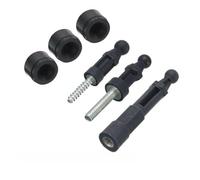 FUBESK Kit de 3 patins de montage de capot moteur pour Focus Mk2 2004-2011, pour remplacer 4M5G-6A994-Aa, pour garniture noire pour coussin de buisson avec vis, ensemble de 3 pièces