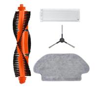 FUBESK Kit de brosses latérales de rechange pour Karcher RCV 3, compatible avec les pièces d'aspirateur, 1 brosse principale, 6 brosses latérales, 6 filtres, 4 brosses latérales