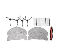 FUBESK Kit de pièces de rechange pour aspirateur Imou Rv1 pour Pro et Pro Max, comprend une brosse à rouleau, 4 brosses latérales, 4 filtres et 4 chiffons de rechange robot