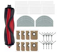 FUBESK Kit de rechange pour robot Deerma S30 pour aspirateur, comprend une brosse principale, des brosses latérales, des filtres, des serpillères, des sacs à poussière, des accessoires de nettoyage