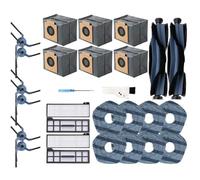 FUBESK Kit de remplacement pour Eufy X10 Pro pour brosses d'aspirateur Omni, filtres, serpillères et serpillères