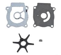 FUBESK Kit de réparation de turbine de pompe à eau pour moteur hors-bord Suzuki DT 25C 30C 40 50 pour HP, avec turbine, plaque d'usure, clé et joint