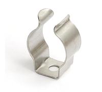 FUBESK Lot de 10 pinces à outils en acier zingué brillant pour rangement d'outils, clips à ressort en éponge de type ouvert, pinces à outils robustes