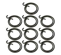 FUBESK Lot de 10 ressorts de rechange pour poignée de porte - Bobine interne à 2 tours, 1,2 mm d'épaisseur, noir mat