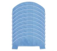 FUBESK Lot de 10 serpillères en microfibre pour aspirateur robot Midea VCR11 VCR11W VCR11B MI6BK MI6WH - Chiffons de nettoyage humides et secs réutilisables