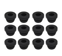 FUBESK Lot de 12 caoutchoucs de support de casserole en silicone pour cuisinière à gaz Dometic Smev Thetford avec tiges de 5 mm, chaleur jusqu'à 260 °C, noir