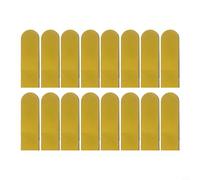 FUBESK Lot de 16 tapis muraux autocollants anti-collision et panneaux 3D pour la protection des meubles contre les chats, coussins décoratifs, découpe, 15 x 60 cm, jaune citron