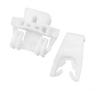 FUBESK Lot de 2 clips de fixation de régulateur de vitre de porte avant pour Renault Clio 1998-2006, ABS blanc, OEM 7700842241