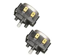 FUBESK Lot de 2 minuteurs de 30 minutes avec fonction sonnerie pour friteuses à air, grille-pain, cuiseurs à riz, autocuiseurs - Noir