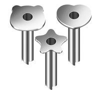 FUBESK Lot de 2 ouvre-noix de coco en acier inoxydable pour ouvrir les noix de coco avec perforation, outil de coupe sans effort pour l'accès à l'eau de noix de coco