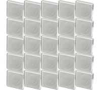 FUBESK Lot de 20 boîtes de rangement carrées pour pièces de monnaie avec capsules rondes pour collectionneurs de pièces de monnaie