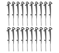 FUBESK Lot de 20 clips de brosse de gouttière, clips de protection de gouttière, clips de fixation pour gouttière, crochets de gouttière pour guirlandes et lumières extérieures, maintient la brosse de