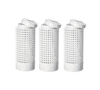 FUBESK Lot de 3 composteurs de vers ventilés dans le sol - 30,5 x 15,2 x 15,2 cm - Bac à compost avec couvercle - Pour jardin, cour, école