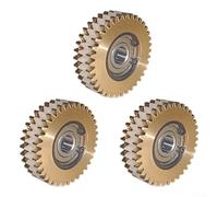 FUBESK Lot de 3 engrenages de moyeu de roue de vélo avec roulement, 36 dents pour moteurs (cuivre)