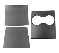 FUBESK Lot de 3 garnitures de console centrale en fibre de carbone ABS pour Tesla Model 3 Y 2017-2020 pour panneau de décoration d'intérieur noir style sportif