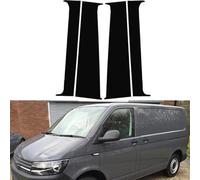 FUBESK Lot de 4 cache-bordures de poteau montant noir brillant pour T5 et T6 (2008-2021)