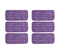 FUBESK Lot de 4 serpillères réutilisables en microfibre pour Swiffer Wet et lavables, pour sols en pierre, en bois dur, violet, accessoire de rechange pour robot aspirateur