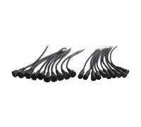 FUBESK Lot de 5 paires de câbles de connecteur de bande LED étanches IP65 à 3 broches 20 AWG, longueur 20 cm, pour bandes LED