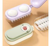 FUBESK Machine à raviolis 3 en 1 pour presser, remplir et sceller manuellement en polypropylène de qualité alimentaire, 27 x 13 x 10,5 cm, pour kaki/violet/vert