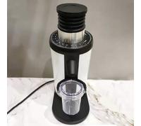 FUBESK Moulin à café en silicone monodose pour trémie avec couvercle en bois, nettoyage par soufflage pour moulins à expresso WPM, 7,6 x 7 x 7 cm, noir