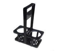 FUBESK Panier à bouteille de bière pliable pour bar Noir 36 cm | Design pliable, poignée robuste, peut contenir plusieurs bouteilles, idéal pour les soirées karaoké, options noir et rouge