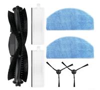 FUBESK Pièces de rechange pour aspirateur robot pour Laresar pour L6 Pro, brosses principales, tampons de serpillère, brosses latérales, filtres pour un nettoyage amélioré (A)