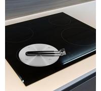 FUBESK Plaque chauffante pliable pour cuisinière à induction de 20 cm ou 24 cm, en acier inoxydable épais avec finition or rose