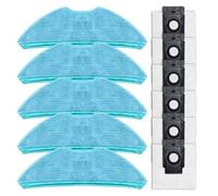 FUBESK Pour Medion Pour X50 Sw Md 2004 Robot Aspirateur Mop Pad Et Sac à poussière Ensemble 5 Chiffons Vadrouille Et 6 Sacs à poussière Nettoyage Efficace Robot Aspirateur Accessoires Aspirateur Mop